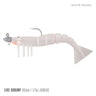 Samaki Live Shrimp 165mm 1/2oz Jighead Pre-rigged Soft Plastic Lure [cl:white Pearl]