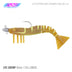 Samaki Live Shrimp 165mm 1/2oz Jighead Pre-rigged Soft Plastic Lure [cl:chartreuse Ginger Squid]