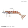 Samaki Live Shrimp 127mm 3/8oz Jighead Pre-rigged Soft Plastic Lure [cl:tiger Pearl]