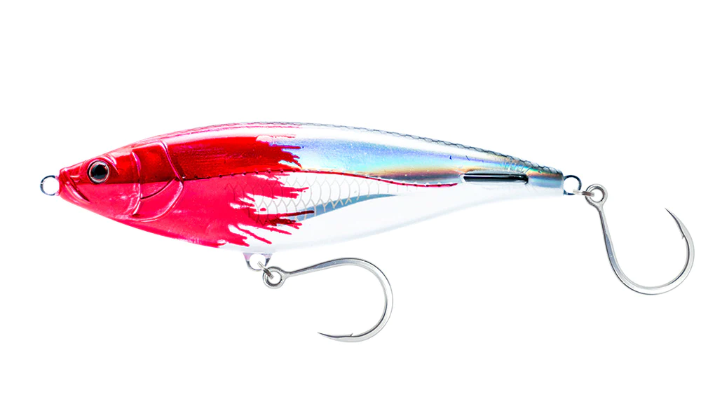 Nomad Madscad 115mm 42g Sinking Stickbait Lure [cl:fireball Redhead]