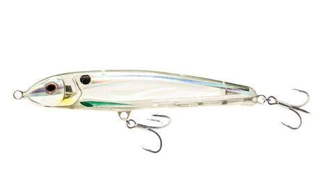 Nomad Riptide 125mm 35g Sinking Stickbait Lure [cl:holo Ghost Shad]