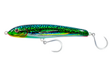 Nomad Riptide 200mm 100g Sinking Stickbait Lure [cl:silver Green Mackerel]