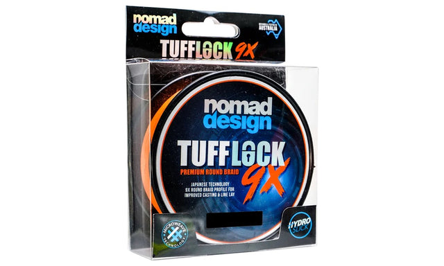 Nomad Tufflock X9 Braided Fishing Line Orange 300yds >< [sz:300yd - 65lb]