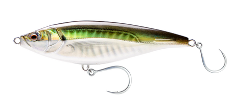 Nomad Madscad 115mm 42g Sinking Stickbait Lure [cl:olive Back Shad]