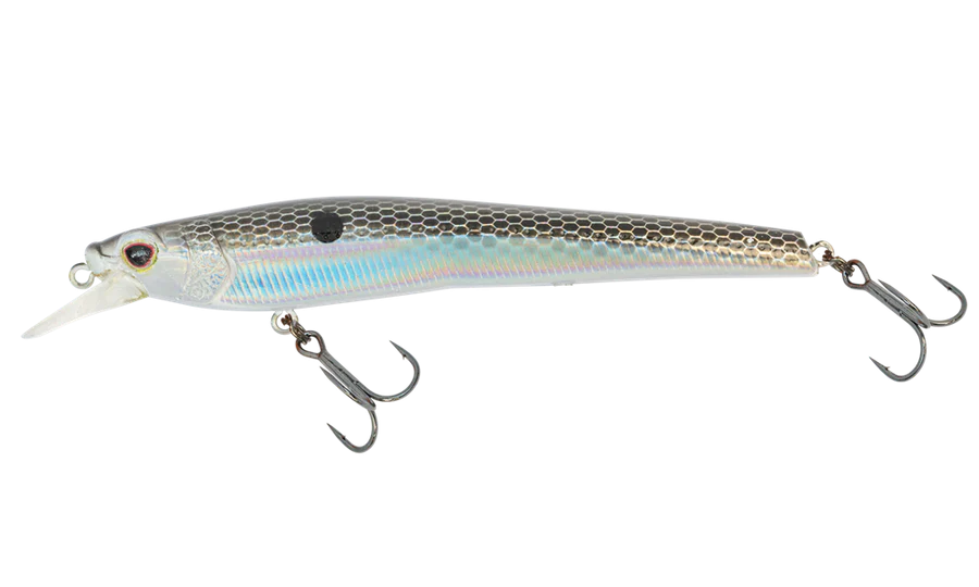 Nomad Shikari 95mm 10g Suspending Hard Body Lure >< [cl:black Back Chrome]