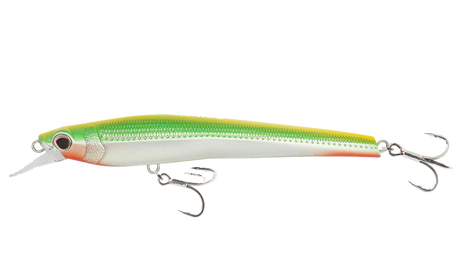 Nomad Shikari 95mm 10g Slow Float Hard Body Lure >< [cl:chartreuse Chrome Orange]