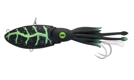 Nomad Squidtrex 110mm 52g Soft Vibe Lure [cl:matte Green Glow]