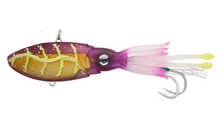 Nomad Squidtrex 130mm 92g Soft Vibe Lure [cl:purple Bandit]