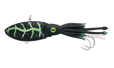 Nomad Squidtrex 130mm 92g Soft Vibe Lure [cl:matte Green Glow]