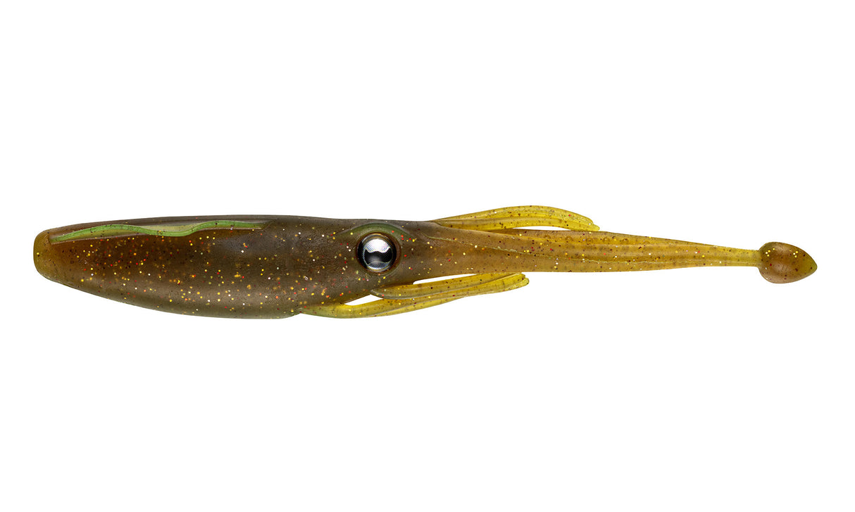 Nomad Live Ops Jerksquid 3.25" Soft Plastic Lure [cl:motor Oil Uv]