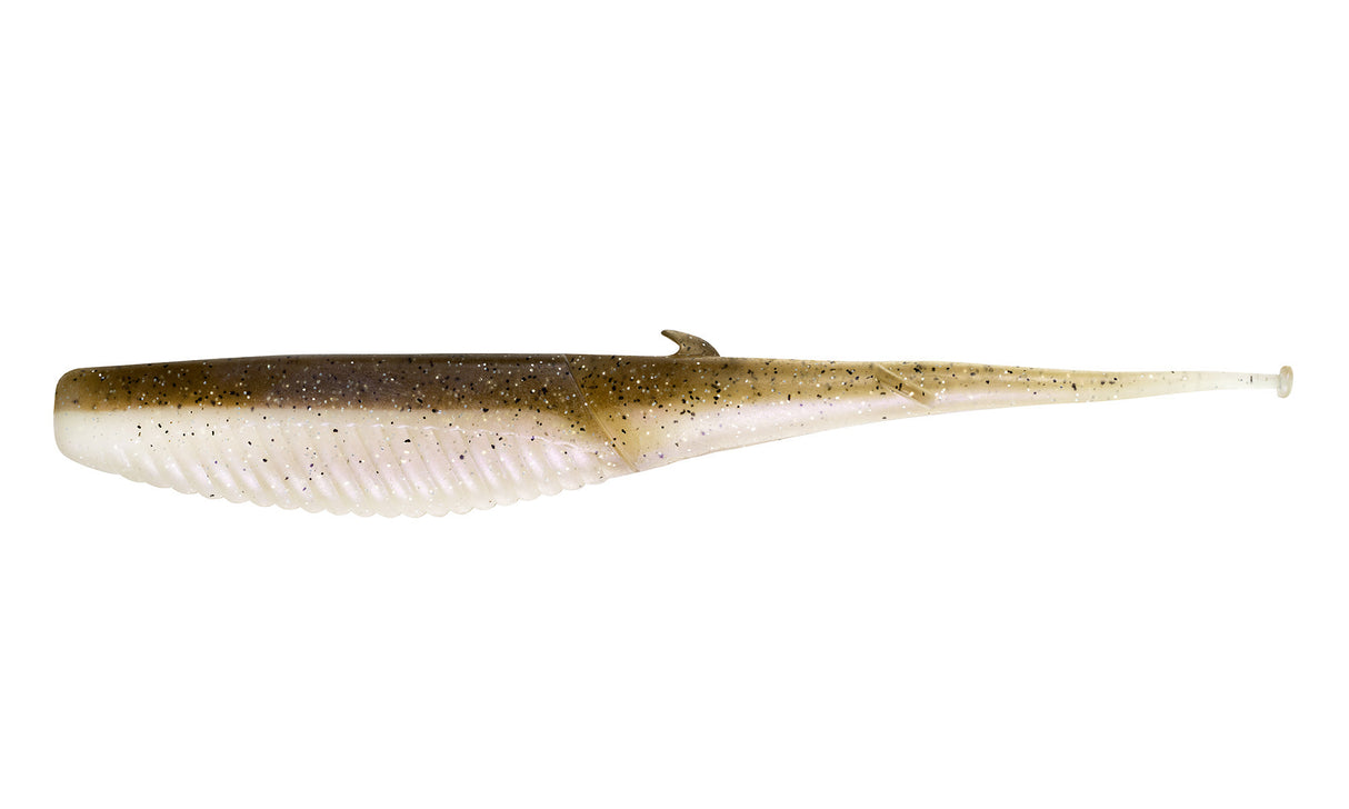 Nomad Live Ops Double Down Jerkshad 5" Soft Plastic Lure [cl:sandy Pearl]