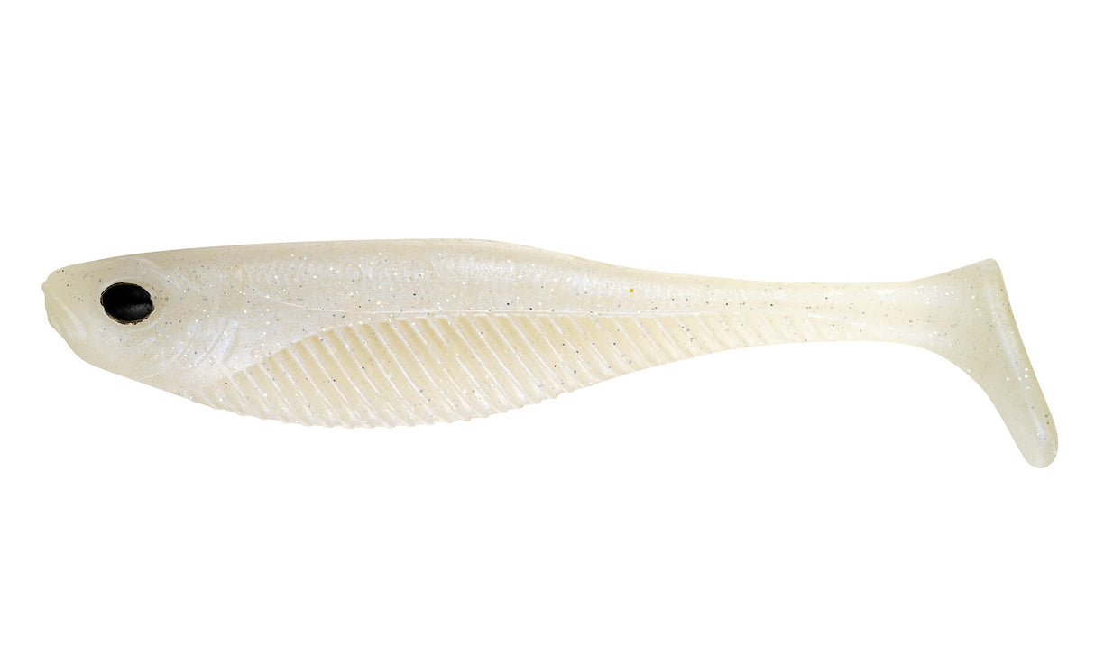 Nomad Live Ops Dozer Minnow 4" Soft Plastic Lure [cl:pearl White]