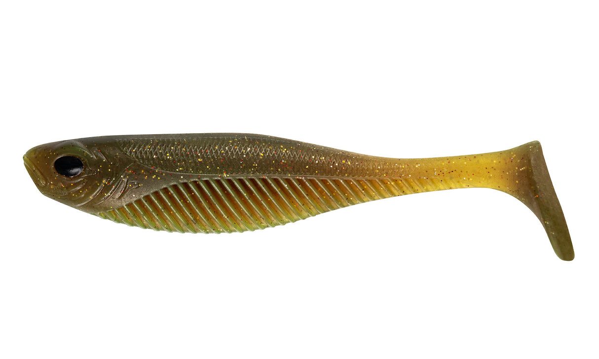 Nomad Live Ops Dozer Minnow 3" Soft Plastic Lure [cl:motor Oil Uv]