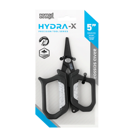 Nomad Design Hydra-x Series Stainless Steel Braid Scissor [sz:5"]