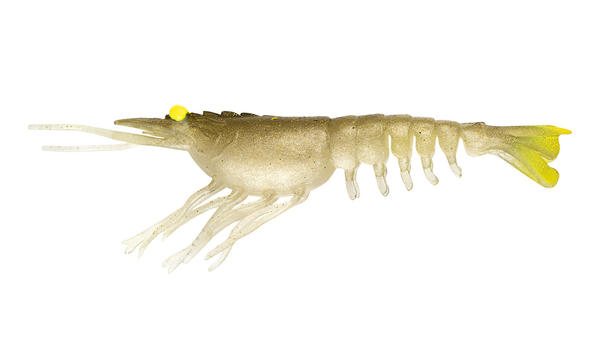 Nomad Live Ops Switcher Shrimp 3.5" Soft Plastic Lure [cl:gold Bullet Uv]