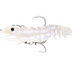 Nomad Live Ops Sumo Shrimp Pre-rigged 6.5" Soft Plastic Lure [cl:white Glow]