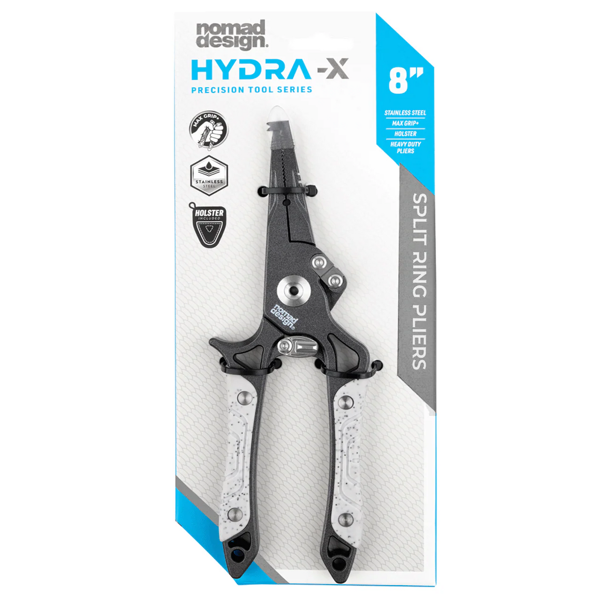 Nomad Hydra-x Series Stainless Steel Split Ring Pliers [sz:8"]