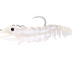 Nomad Live Ops Sumo Shrimp Pre-rigged 4" Soft Plastic Lure [cl:white Glow]