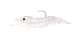 Nomad Live Ops Sumo Shrimp Pre-rigged 4" Soft Plastic Lure [cl:white Glow]