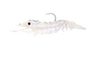 Nomad Live Ops Sumo Shrimp Pre-rigged 4" Soft Plastic Lure [cl:white Glow]