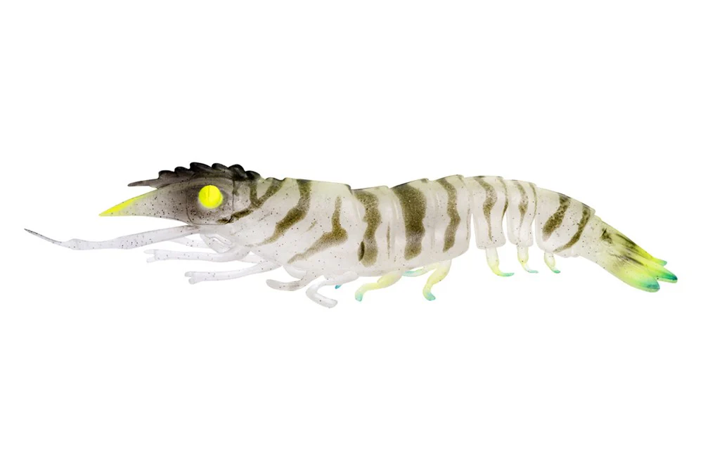 Nomad Live Ops Sumo Shrimp Unrigged 4" Soft Plastic Lure [cl:hyper Tiger]