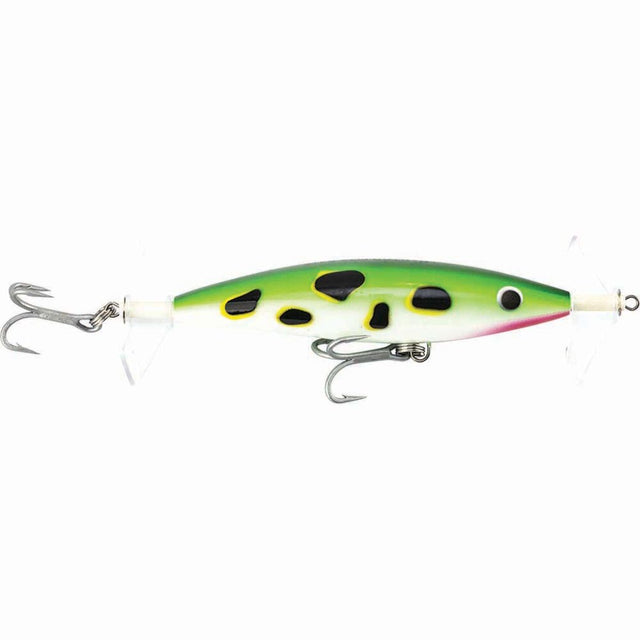 Raptor Lures Fizz Bait 115mm Floating Surface Fizzer Lure [cl:lime Frog]