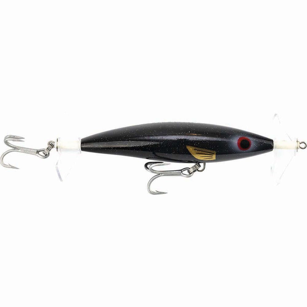 Raptor Lures Fizz Bait 115mm Floating Surface Fizzer Lure [cl:black Gold]