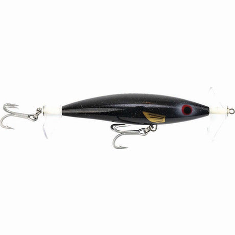Raptor Lures Fizz Bait 115mm Floating Surface Fizzer Lure [cl:black Gold]