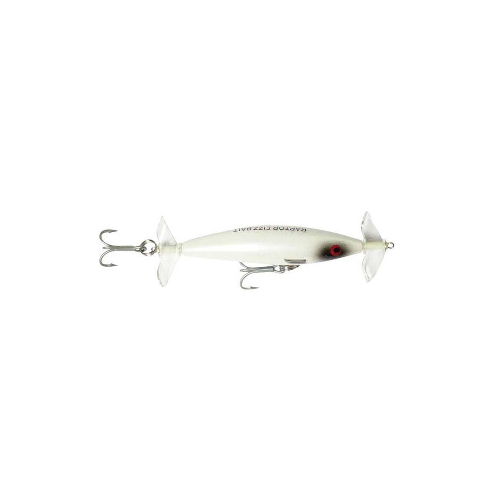 Raptor Lures Fizz Bait 115mm Floating Surface Fizzer Lure [cl:ghost]