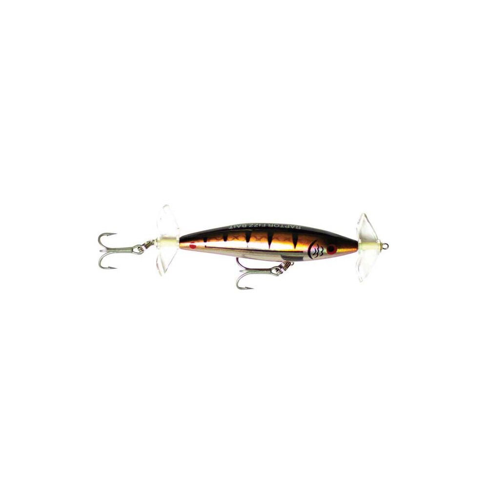 Raptor Lures Mini Fizz Bait 85mm Floating Surface Fizzer Lure [cl:copper Chrome]