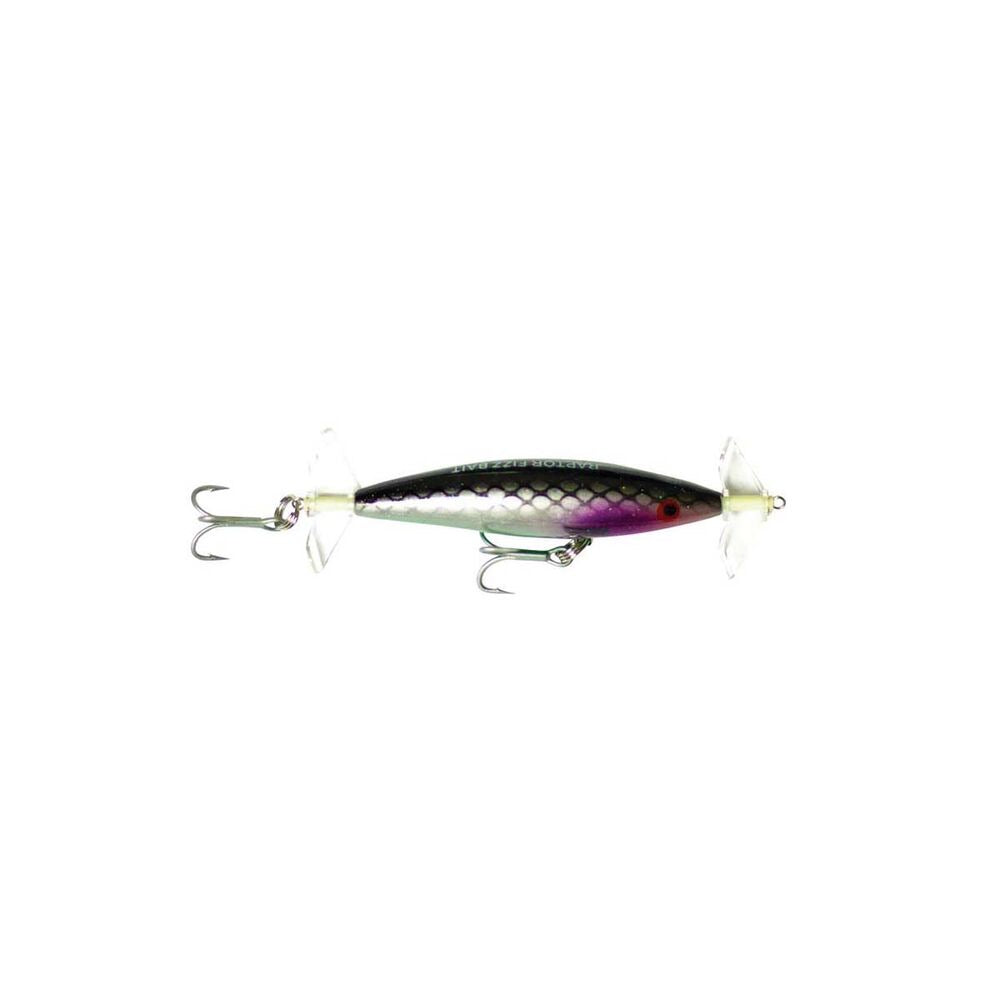 Raptor Lures Mini Fizz Bait 85mm Floating Surface Fizzer Lure [cl:mullet]