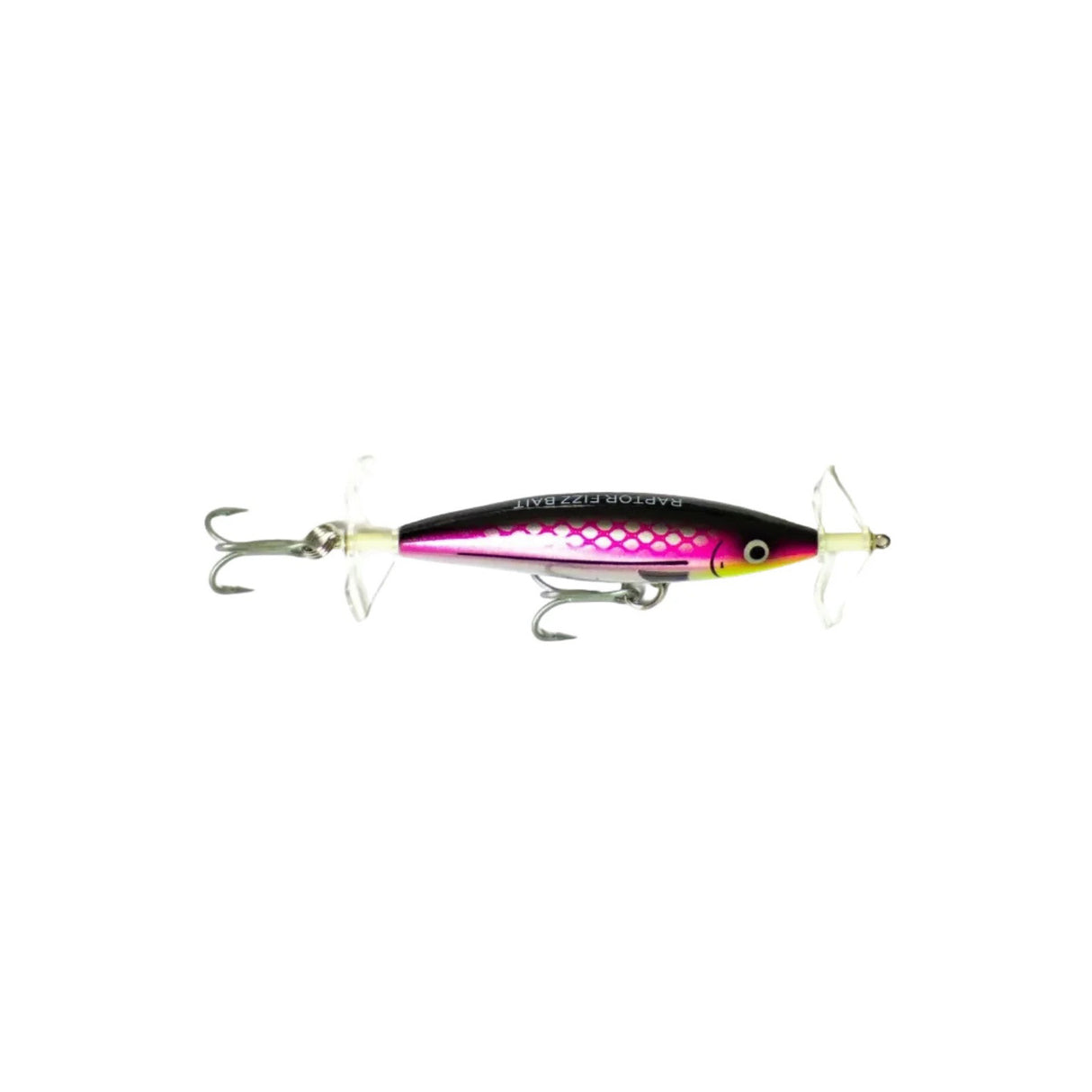 Raptor Lures Mini Fizz Bait 85mm Floating Surface Fizzer Lure [cl:slippery Gypsea]