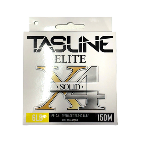 Tasline Elite X4 Braided Fishing Line White [sz:150m - 6lb]