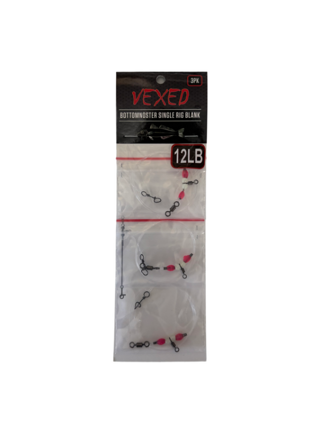Vexed Bottomnoster Single Rig Blank 12lb 3pk