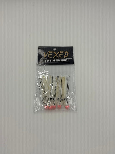 Vexed Jig Wig Shrimpansleeve 6cm 3mm [cl:flats White Shrimp]