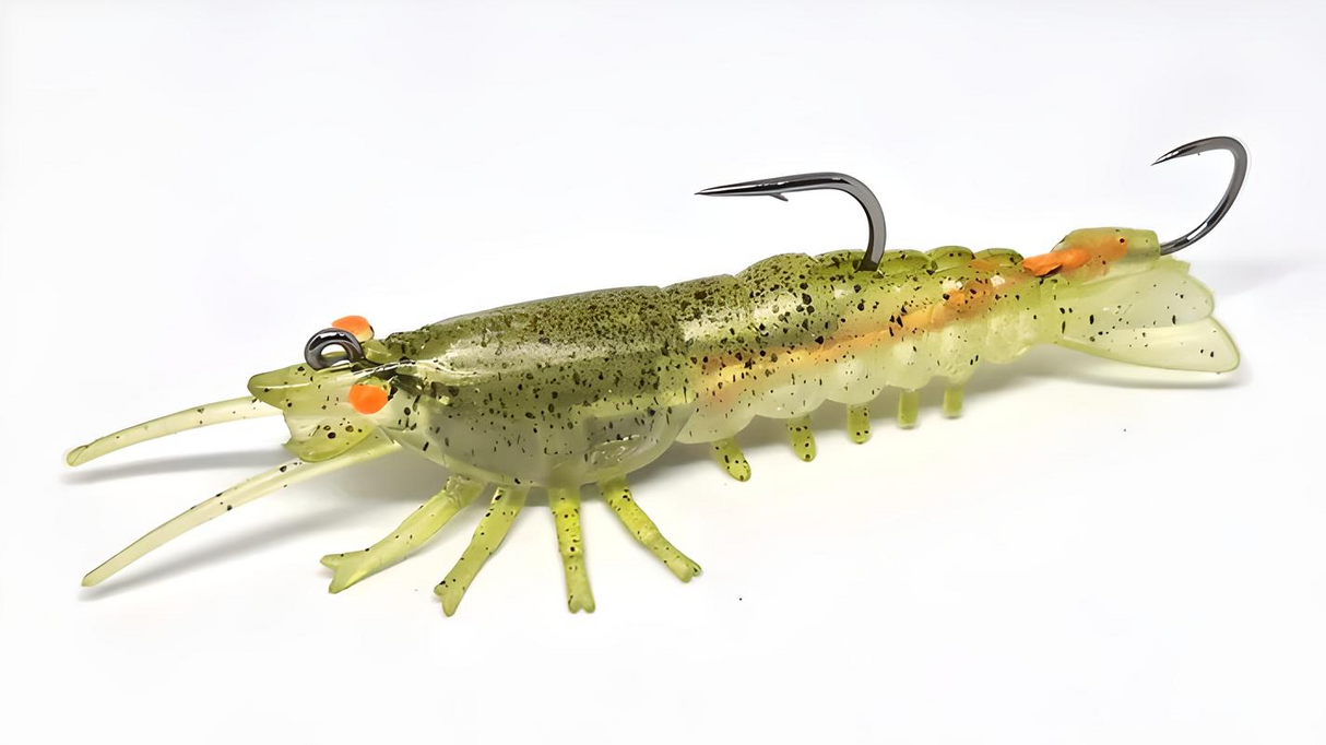 Barambah Stinger Shrimp Finesse 55mm 4.5g Soft Plastic Lure [cl:banana Prawn]