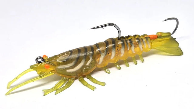 Barambah Stinger Shrimp Finesse 55mm 4.5g Soft Plastic Lure [cl:motor Oil]