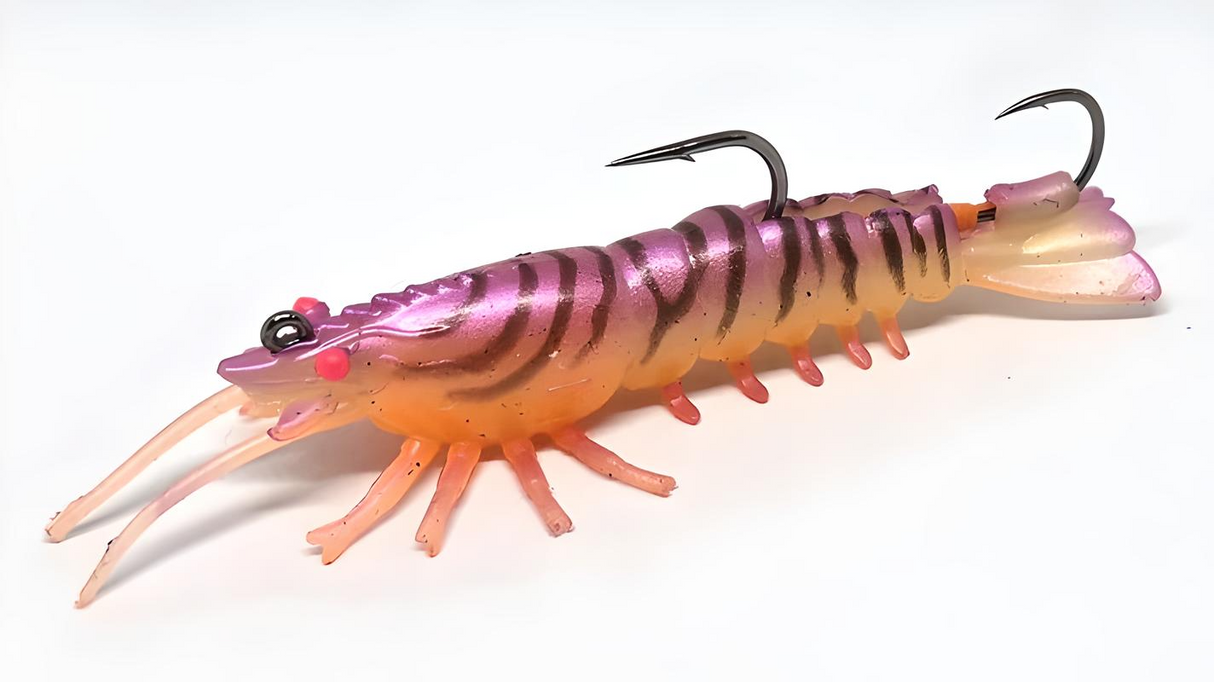 Barambah Stinger Shrimp Finesse 55mm 4.5g Soft Plastic Lure [cl:pink Eye Shrimp]