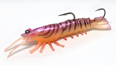 Barambah Stinger Shrimp Finesse 55mm 4.5g Soft Plastic Lure [cl:pink Eye Shrimp]