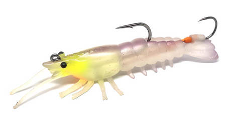 Barambah Stinger Shrimp Finesse 55mm 4.5g Soft Plastic Lure [cl:whitey]