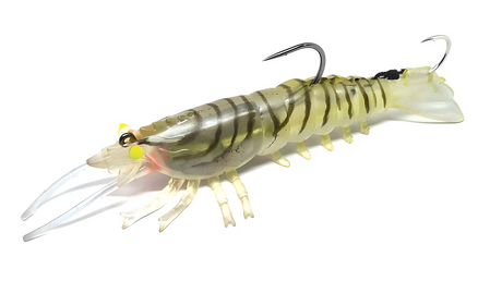 Barambah Stinger Shrimp Finesse 90mm 15g Soft Plastic Lure [cl:ghost Shrimp]