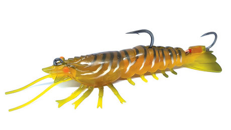 Barambah Stinger Shrimp Finesse 90mm 15g Soft Plastic Lure [cl:motor Oil]