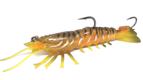 Barambah Stinger Shrimp Hd 90mm 16g Soft Plastic Lure [cl:motor Oil]