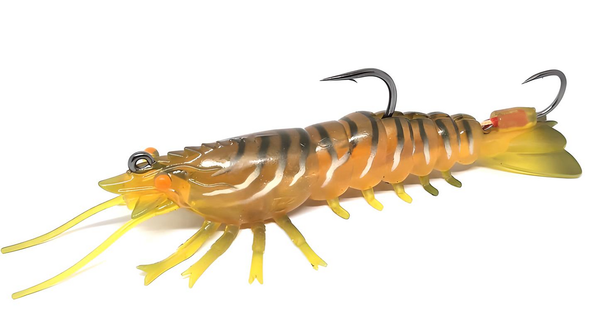 Barambah Stinger Shrimp Hd 125mm 28g Soft Plastic Lure [cl:motor Oil]