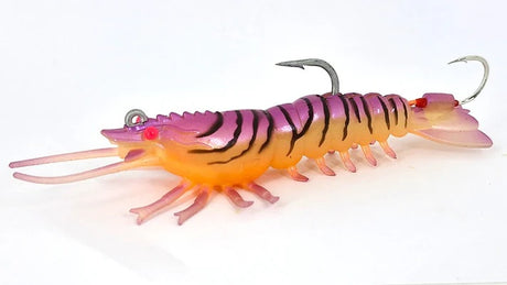 Barambah Stinger Shrimp Hd 125mm 28g Soft Plastic Lure [cl:pink Eye Shrimp]
