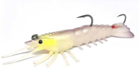 Barambah Stinger Shrimp Hd 125mm 28g Soft Plastic Lure [cl:whitey]