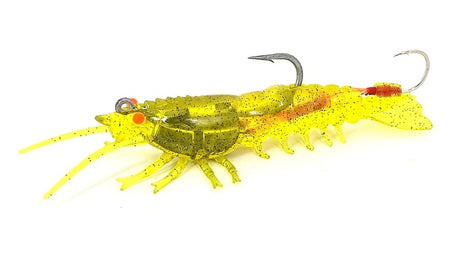 Barambah Stinger Shrimp Hd 90mm 16g Soft Plastic Lure [cl:banana Prawn]