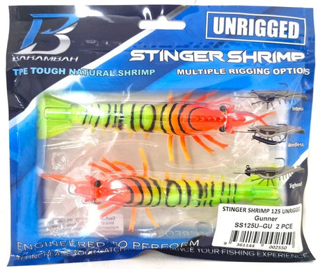 Barambah Stinger Shrimp 125mm Unrigged Soft Plastic Lure [cl:gunner]