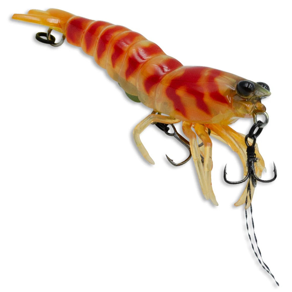 Pro Lure Hybrid Shrimp Pre-rigged 72mm 8.8g Sinking Hard Plastic Lure [cl:motoroil]