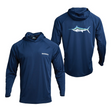 Shimano Shirt Performance Hooded Tech Tee Marlin Navy [sz:s]